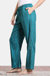 Zivame Zellij Dreams Woven Pyjama - Lake Blue — thumbnail 3
